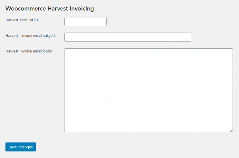 harvest invoicing